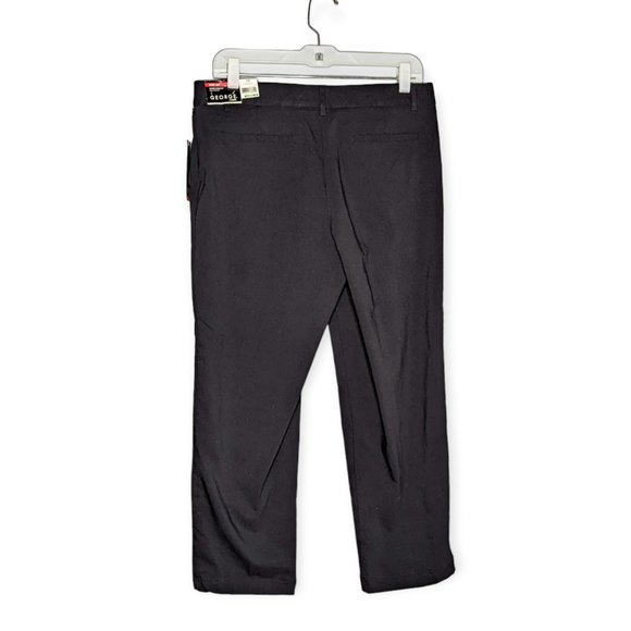 George Millennium Slim Fit Super Stretch Classic Fit Black Pant Size 12 - Picture 5 of 15